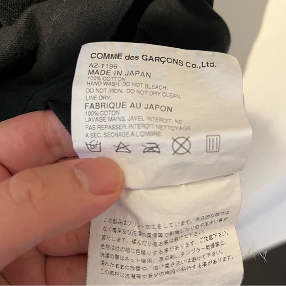 COMME DES GARÇONS PLAY Double Heart T-Shirt - Picture 3 of 4